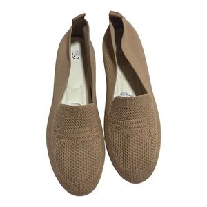 Women's Tan Slip-On Loafers